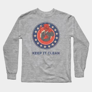 Keep it Clean America 1958 - Disstresed Vintage Style Long Sleeve T-Shirt